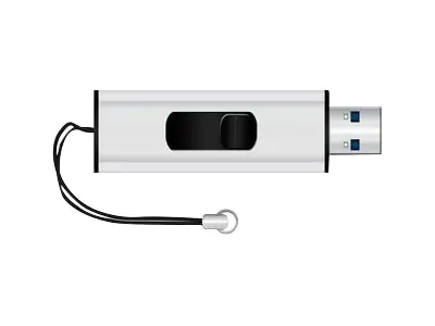 MediaRange SuperSpeed - USB-Flash-Laufwerk - 16 GB - USB 3.0 - Schwarz/Silber