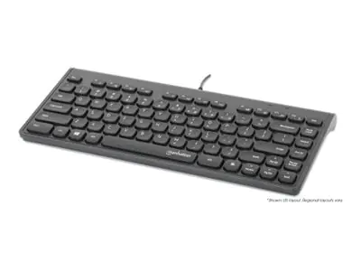 Manhattan Slim - Tastatur - mini - USB - Schwarz 180702