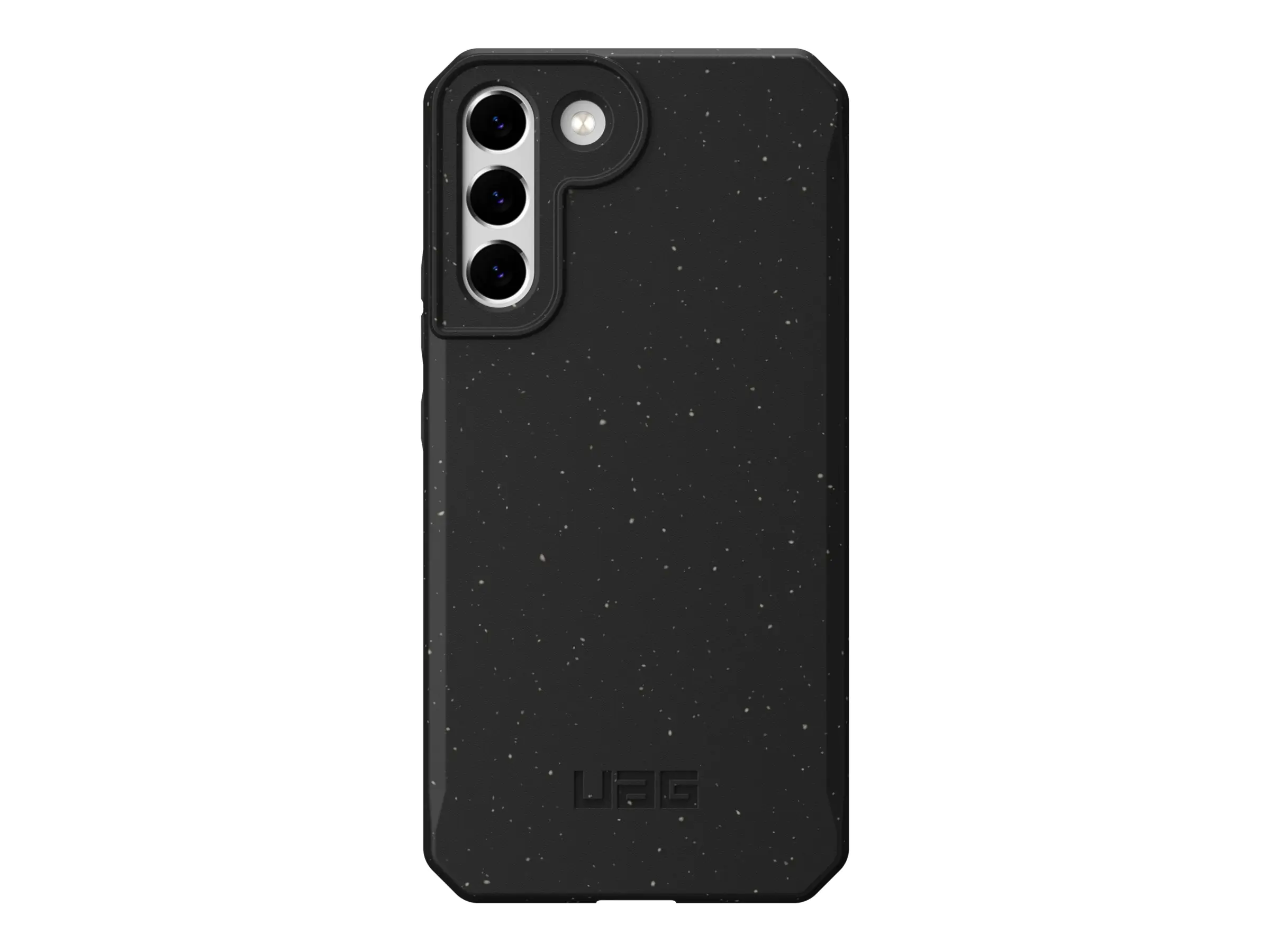 UAG Rugged Case for Samsung Galaxy S22 Plus 5G [6.6-in] - Outback Bio Black - Hintere Abdeckung für Mobiltelefon - 100 % biologisch abbaubares und kompostierbares Material, TPU-Ecken - Schwarz - 6.6" - für Samsung Galaxy S22+