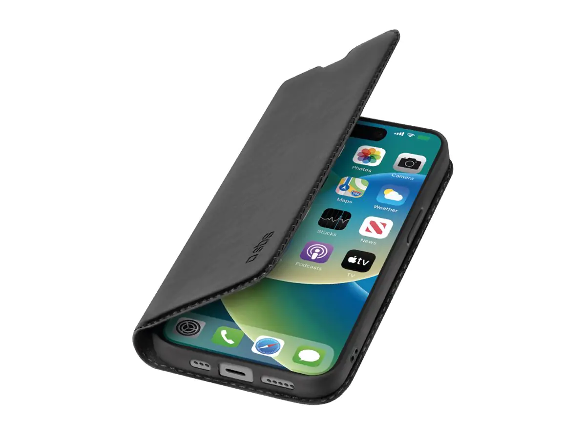 SBS Flip-Hülle für Mobiltelefon - glatt - Polyurethan (PU) TEBKLITEIP1561K