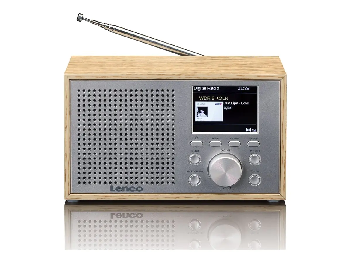Lenco DAR-017 - DAB+-Radio - 3 Watt (Gesamt) - Holz