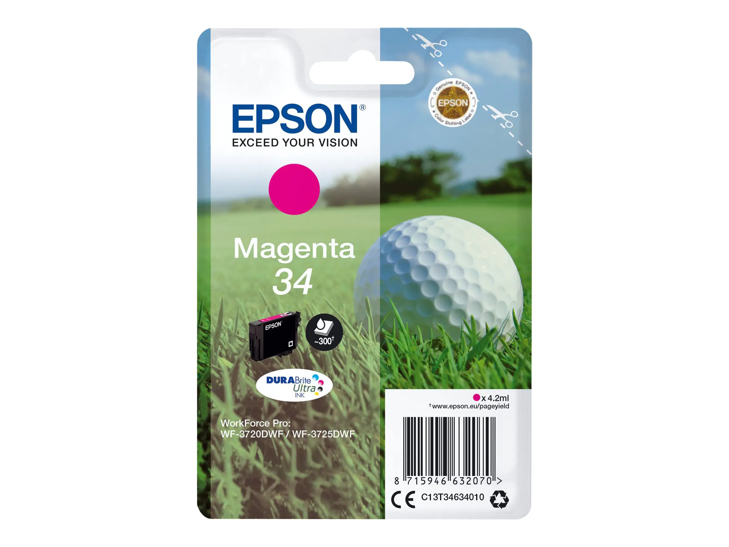 Epson 34 - 4.2 ml - Magenta - original - Tintenpatrone C13T34634020