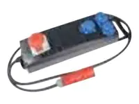 Bachmann Steckdosenleiste - Wechselstrom 400 V - Eingabe, Eingang CEE 7/4 - Ausgangsanschlüsse: 3 (3 x CEE 7/4) 349.184