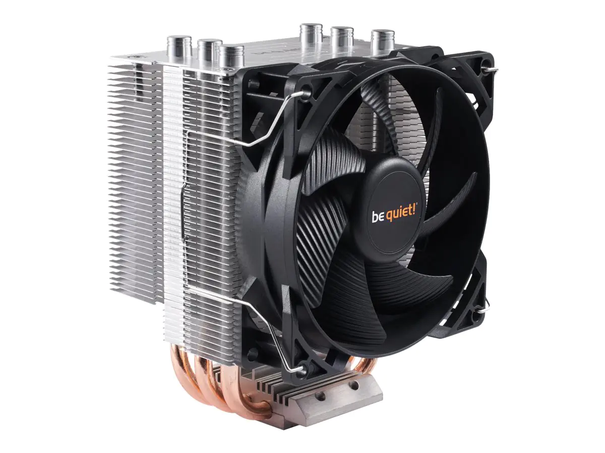 be quiet! Pure Rock Slim - Prozessor-Luftkühler - (für: LGA1156, AM2, AM2+, AM3, LGA1155, AM3+, FM1, FM2, LGA1150, FM2+, LGA1151) - Aluminium mit Kupferbasis - 92 mm