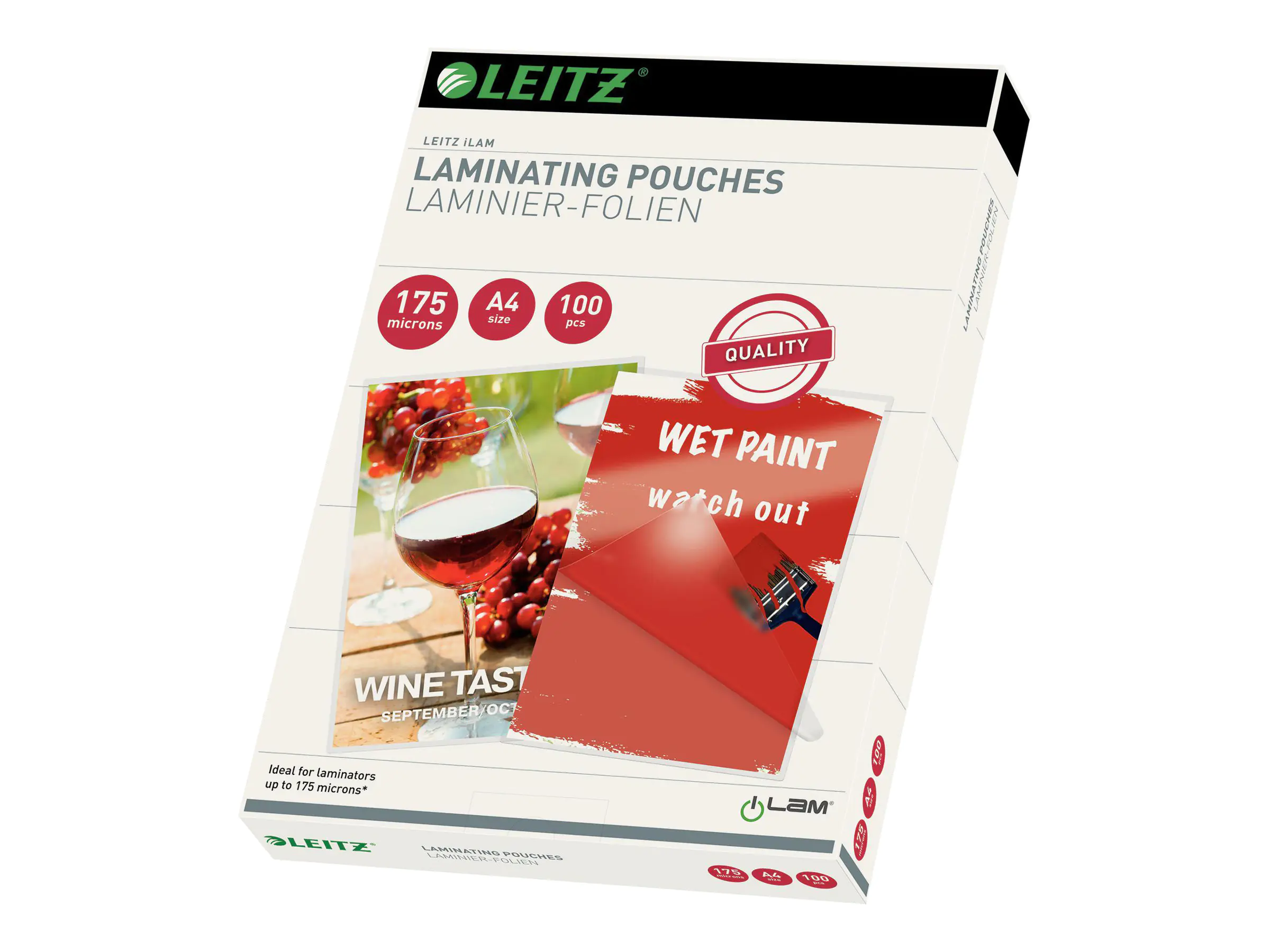 Leitz Laminierfolie 16933 DIN A4 175mic 100 St./Pack.