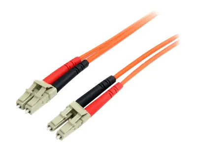 StarTech 2m Fiber Optic Cable - Multimode Duplex 62.5/125 - LSZH - LC/LC - OM1 - LC to LC Fiber Patch Cable (FIBLCLC2) - Patch-Kabel - LC Multi-Mode (M) zu LC Multi-Mode (M) - 2 m - Glasfaser - Duplex - 62,5/125 Mikrometer - orange