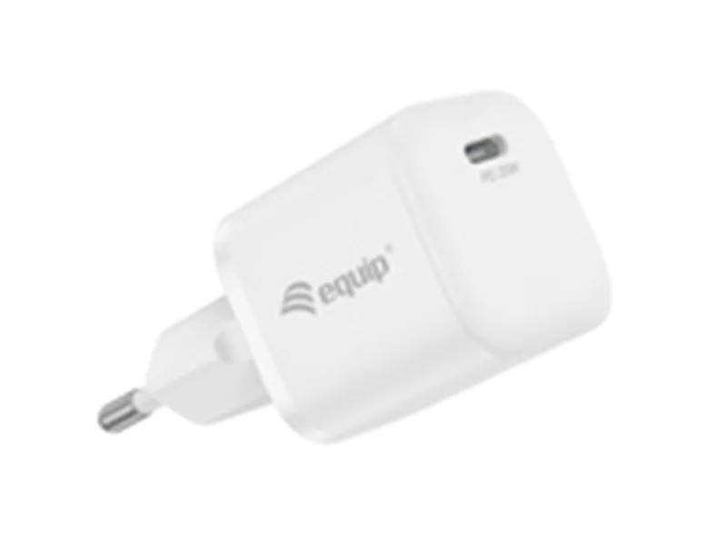 Equip 1-Port 20W USB-C PD-Ladegerät, Indoor, AC, 12 V, Weiß 245520