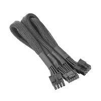 Thermaltake - Netz-Splitter - 8-poliger PCIe Power (M) zu 12+4 pin PCI Express 5.0 Stecker (M) - 60 cm - Schwarz