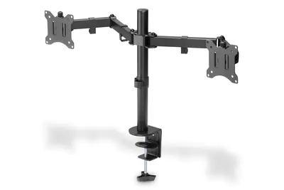 DIGITUS DA-90400 - Aufstellung - für 2 LCD-Displays - Stahl - mattschwarz - Bildschirmgröße: 38.1-81.3 cm (15"-32") - Schreibtisch-Ständer DIGITUS DA-90400 - Aufstellung - für 2 LCD-Displays - Stahl - mattschwarz - Bildschirmgröße: 38.1-81.3 cm (15"-32") - Schreibtisch-Ständer