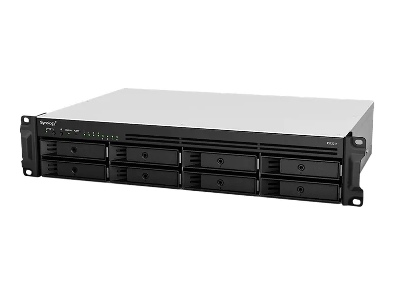 Synology RackStation RS1221+ - NAS-Server - 8 Schächte - Rack - einbaufähig - SATA 6Gb/s - RAID RAID 0, 1, 5, 6, 10, JBOD - RAM 4 GB - Gigabit Ethernet - iSCSI Support - 2U Synology RackStation RS1221+ - NAS-Server - 8 Schächte - Rack - einbaufähig - SATA 6Gb/s - RAID RAID 0, 1, 5, 6, 10, JBOD - RAM 4 GB - Gigabit Ethernet - iSCSI Support - 2U