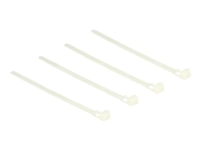 Delock Kabelbinder - 15 cm - weiß (Packung