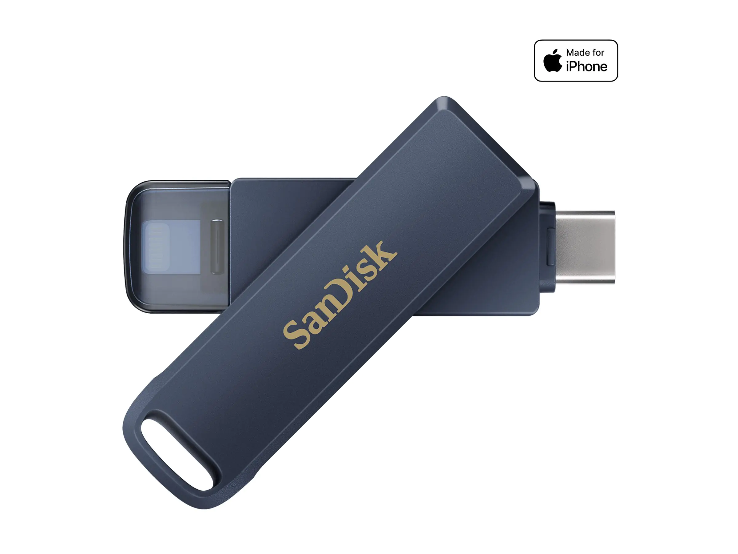 SanDisk iXpand Phone Drive 256GB USB-C Metal Sky - Flash-Speicher - unsortiert