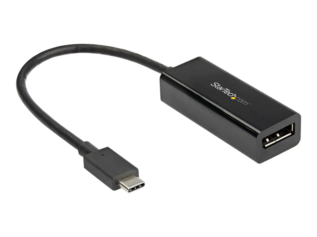 StarTech.com StarTech USB C to DisplayPort Adapter, 8K/5K/4K USB Type C to DP 1.4 Alt Mode Video Converter, HBR3/DSC/HDR, 8K 60Hz, Thunderbolt 3 Compatible DisplayPort 1.4 Monitor Display Adapter - 8K USB-C to DP Adapter (CDP2DP14B)