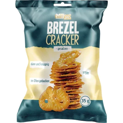 Hellma Gebäck Brezel Cracker 28 x 35 g/Pack. Hellma Gebäck Brezel Cracker 28 x 35 g/Pack.