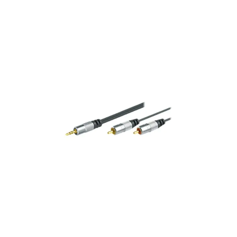 exertis Connect Professional - Audiokabel - Stereo Mini-Klinkenstecker männlich zu RCA männlich - 5 m - Dreifachisolierung