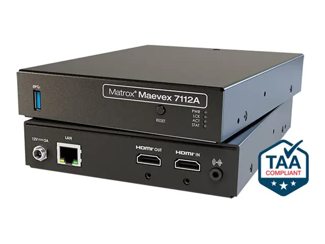 Matrox Maevex 7112A - Streaming Video/Audio Encoder MVX-E7112A-1