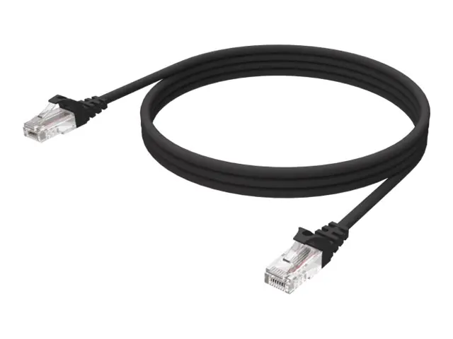 Vision - Netzwerkkabel - RJ-45 (M) zu RJ-45 (M) - 1 m - UTP - CAT 6 - geschirmt, verseilt - Schwarz