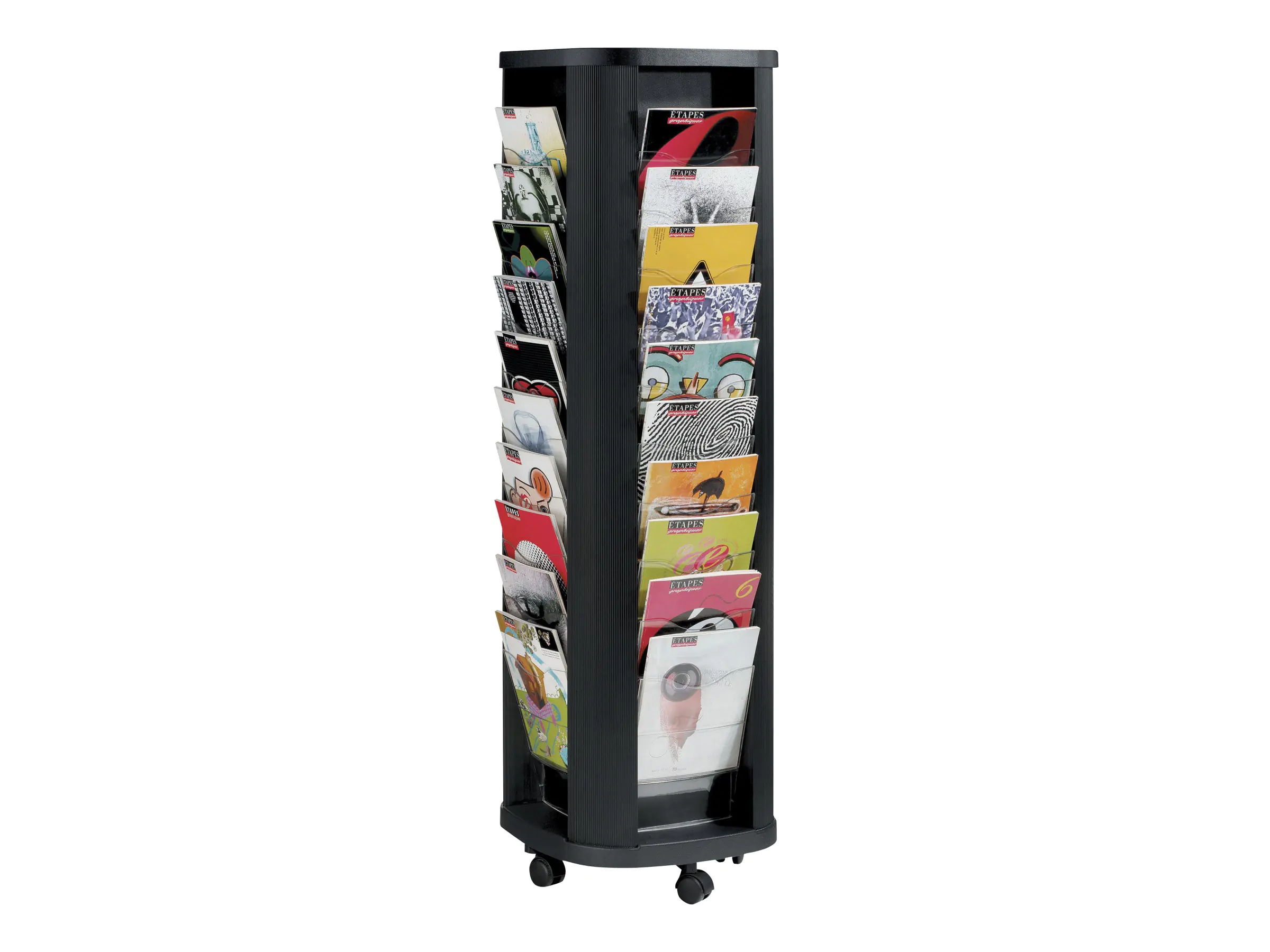 Paperflow Prospektsäule 273.01 40Fächer schwarz