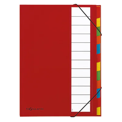 PAGNA Ordnungsmappe Deskorganizer 44133-01 DIN A4 12Fächer rot PAGNA Ordnungsmappe Deskorganizer 44133-01 DIN A4 12Fächer rot