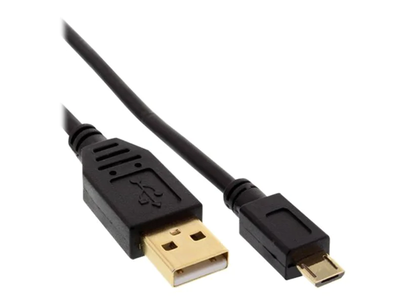 InLine Micro-USB 2.0 Kabel - USB-A ST an Micro-B ST - vergoldete Kontakte - 1,5m 31715P