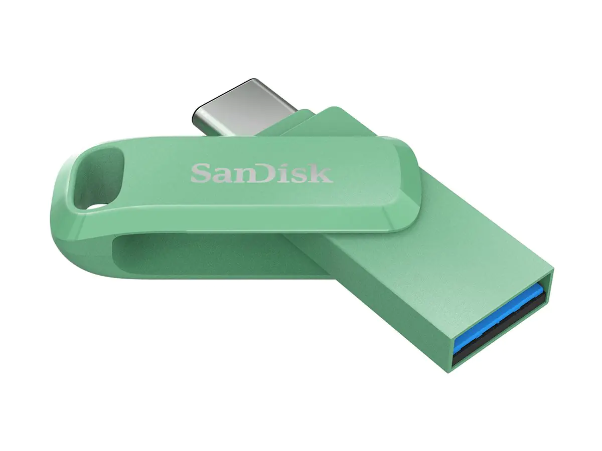 SanDisk Ultra Dual Drive Go - USB-Flash-Laufwerk - 64 GB - USB 3.2 Gen 1 / USB-C - absinthe green