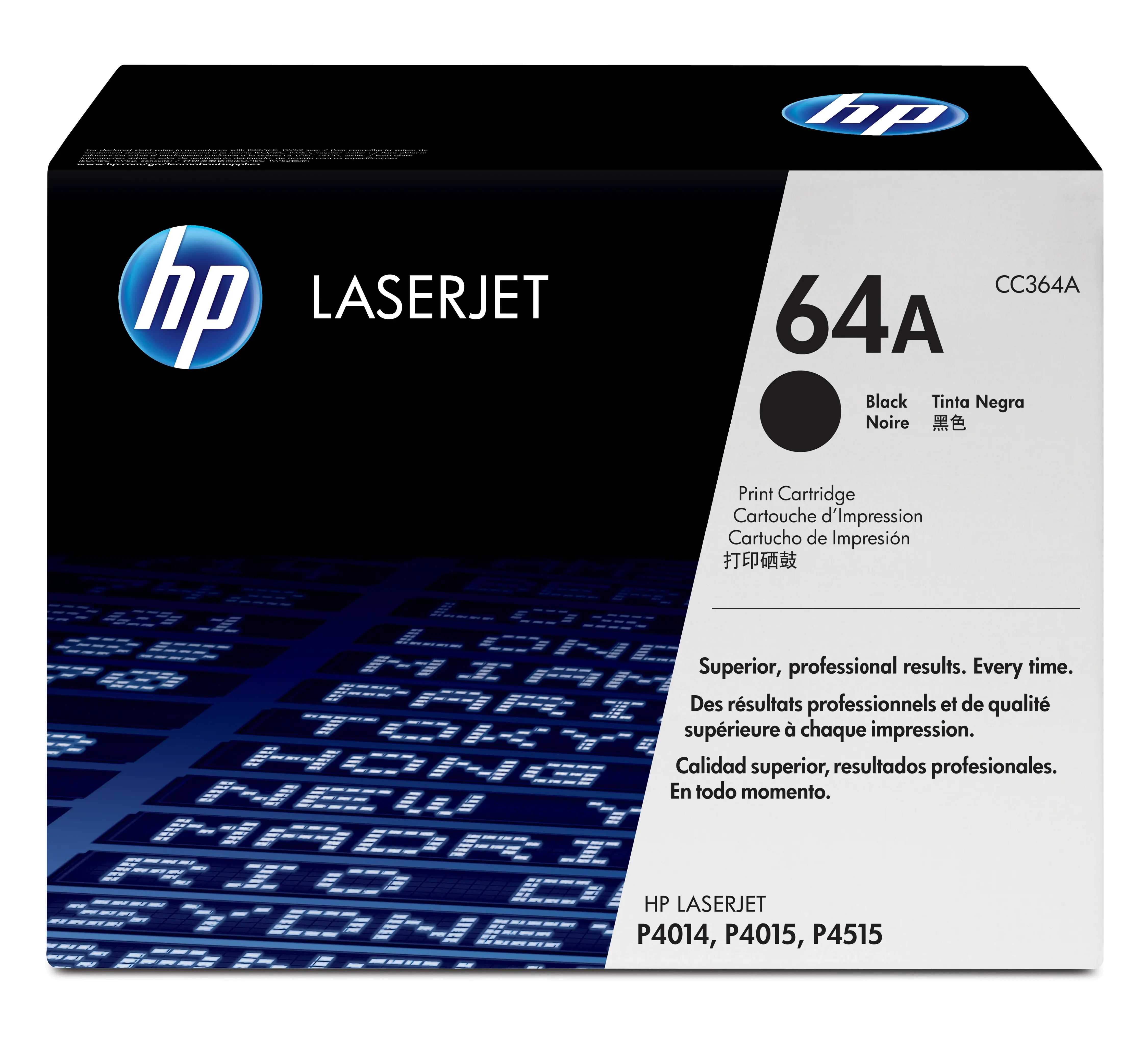 HP 64A - Schwarz - Original - LaserJet - Tonerpatrone (CC364A) - für LaserJet P4014, P4015, P4515 HP 64A - Schwarz - Original - LaserJet - Tonerpatrone (CC364A) - für LaserJet P4014, P4015, P4515
