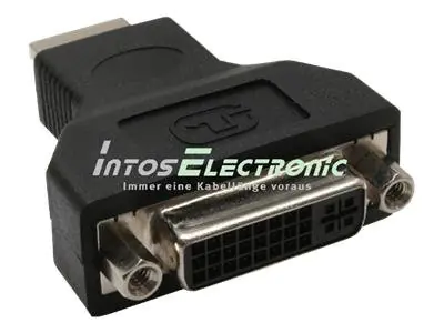 InLine - Videoadapter - HDMI männlich zu DVI-D weiblich - Schwarz