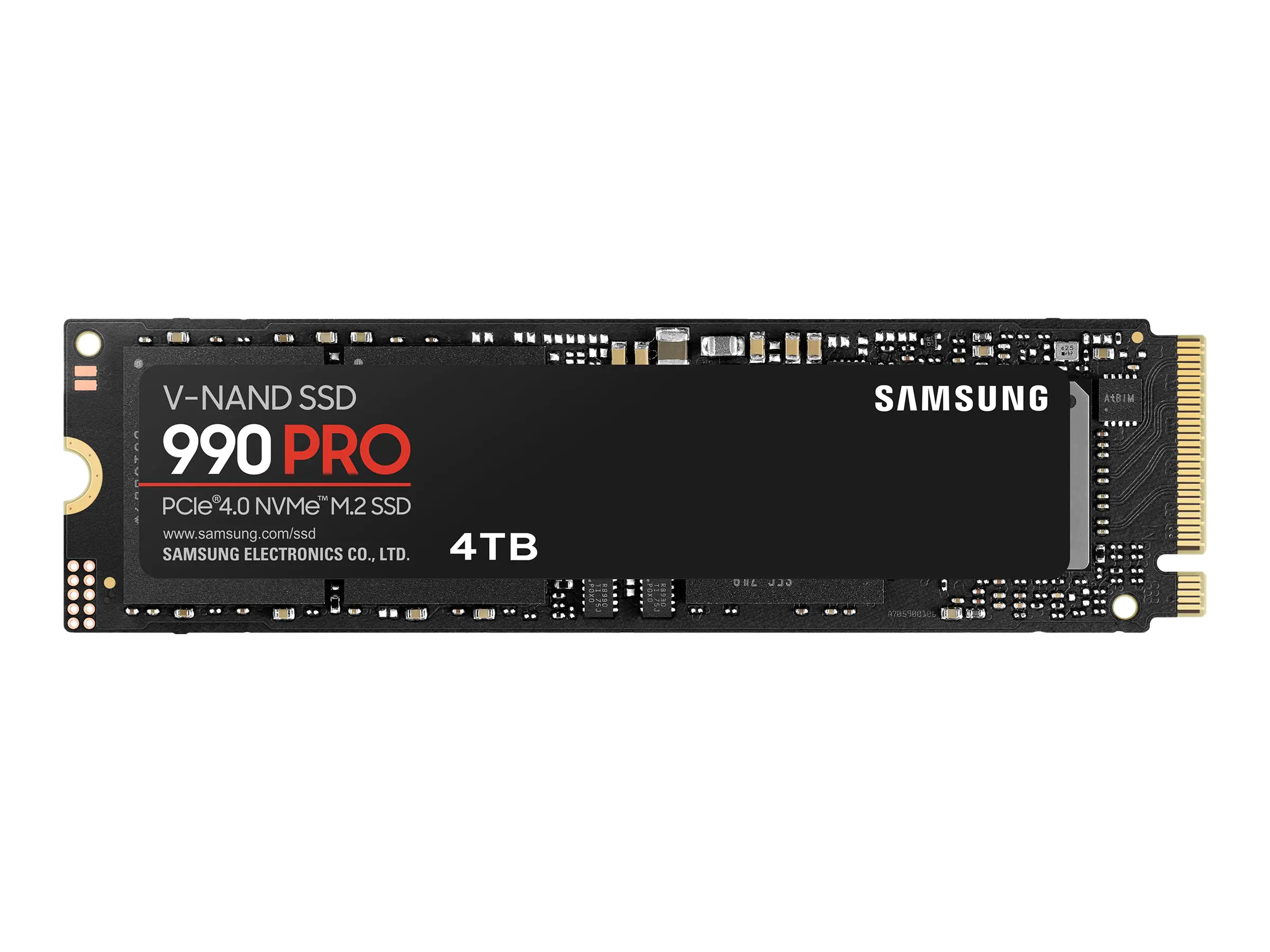 Samsung 990 PRO MZ-V9P4T0BW - SSD - verschlüsselt - 4 TB - intern - M.2 2280 - PCIe 4.0 x4 (NVMe) - 256-Bit-AES - TCG Opal Encryption