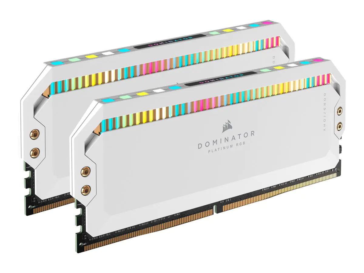 CORSAIR Dominator Platinum RGB - DDR5 - Kit - 32 GB: 2 x 16 GB - DIMM 288-PIN - 6200 MHz / PC5-49600 - CL36 - 1.3 V - weiß