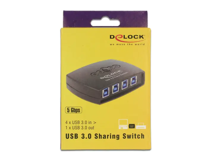 Delock USB 3.0 Sharing Switch 4 - 1 - USB-Umschalter 87724