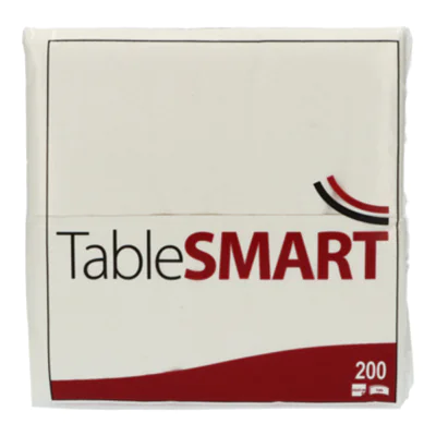 TableSMART Serviette 483054 33x33cm 2lg 1/8Falz ws 200St TableSMART Serviette 483054 33x33cm 2lg 1/8Falz ws 200St