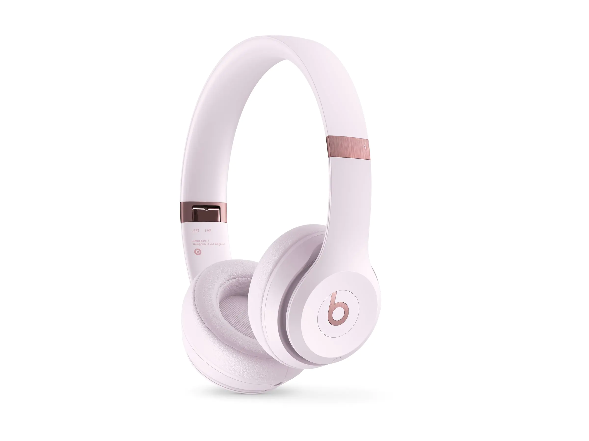Beats Solo 4 - Kopfhörer mit Mikrofon - On-Ear - Bluetooth - kabellos - 3,5 mm Stecker, USB-C - Geräuschisolierung - Pink Cloud