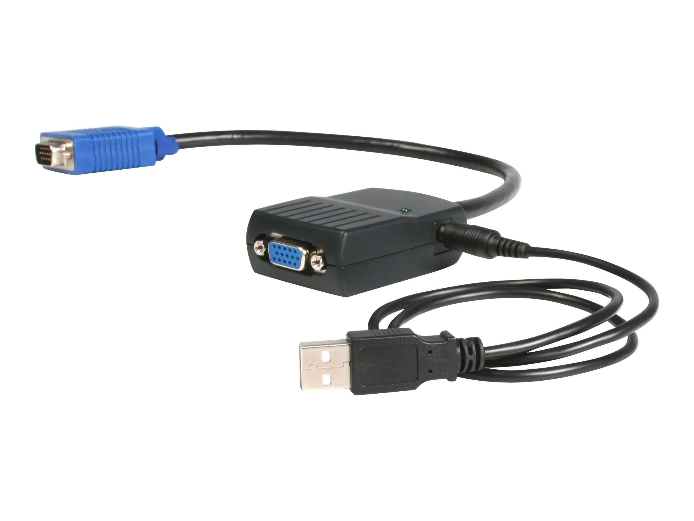 StarTech 2 Port VGA Video Splitter - Monitor Splitter Kabel mit Stromversorgung über USB - 1 x VGA (Stecker) 2 x VGA (Buchse)/USB - Video-Verteiler - 2 x VGA - Desktop