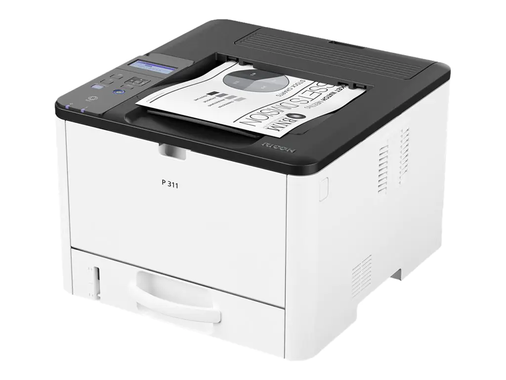 Ricoh 311 - Drucker - s/w - Duplex - Laser - A4/Legal - 1200 x 1200 dpi - bis zu 32 Seiten/Min. - Kapazität: 300 Blätter - USB 2.0, Gigabit LAN, USB 2.0-Host, NFC