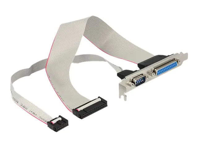 Delock - Serielle / parallele Konsole - DB-9, DB-25 zu IDC 25-polig, 9-polig IDC (W) - 30 cm