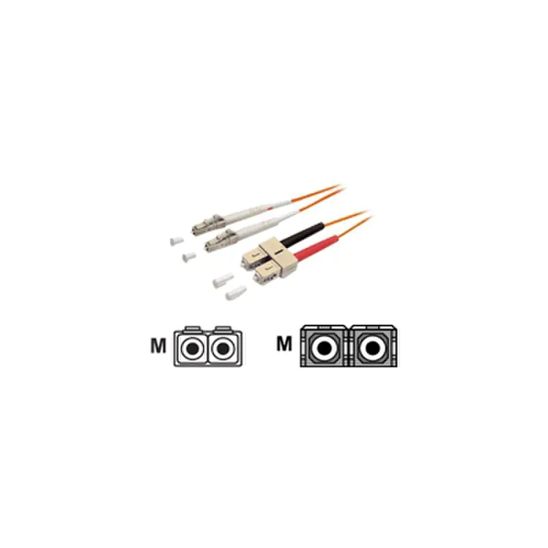 EFB-Elektronik ECOFIBER - Netzwerkkabel - LC Multi-Mode (M) zu SC multi-mode (M) - 3 m - Glasfaser - 50/125 Mikrometer - OM3 - halogenfrei - Aquamarin