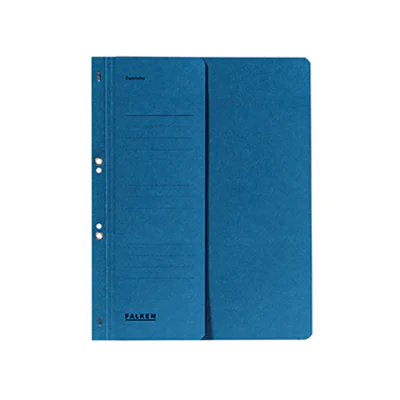Falken Ösenhefter 80003809 DIN A4 kaufm. Heftung 250g Karton blau