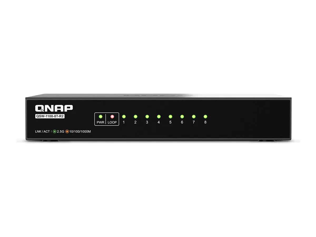 QNAP QSW-1108-8T-R2 - Switch - unmanaged - 8