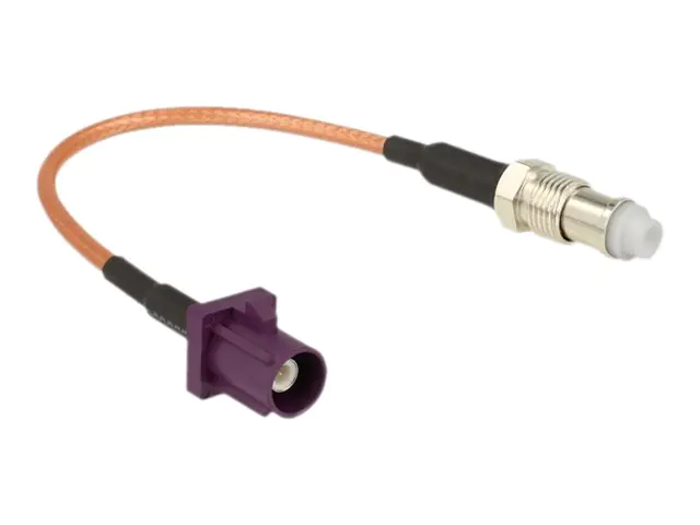 Delock - Antennenkabel - FAKRA D-Anschluss männlich zu FME weiblich - 15 cm - Koax