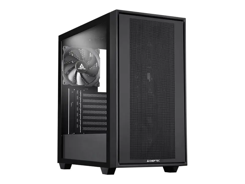 Chieftec Gamer Series Night Hunter - Tower Gaming - E-ATX - Seitenteil mit Fenster (gehärtetes Glas) - keine Spannungsversorgung (ATX) - Schwarz - USB/Audio