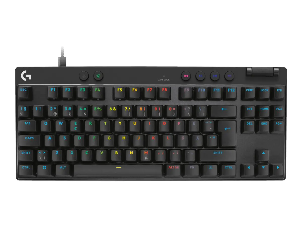 Logitech G PRO X RAPID - Tastatur - TKL - Hintergrundbeleuchtung - USB - QWERTY - Nordisch (