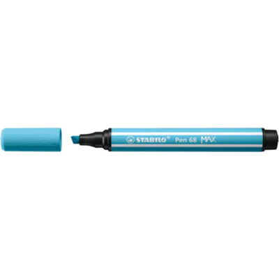 STABILO® Fasermaler Pen 68 MAX 1-5mm azurblau nicht auswaschbar