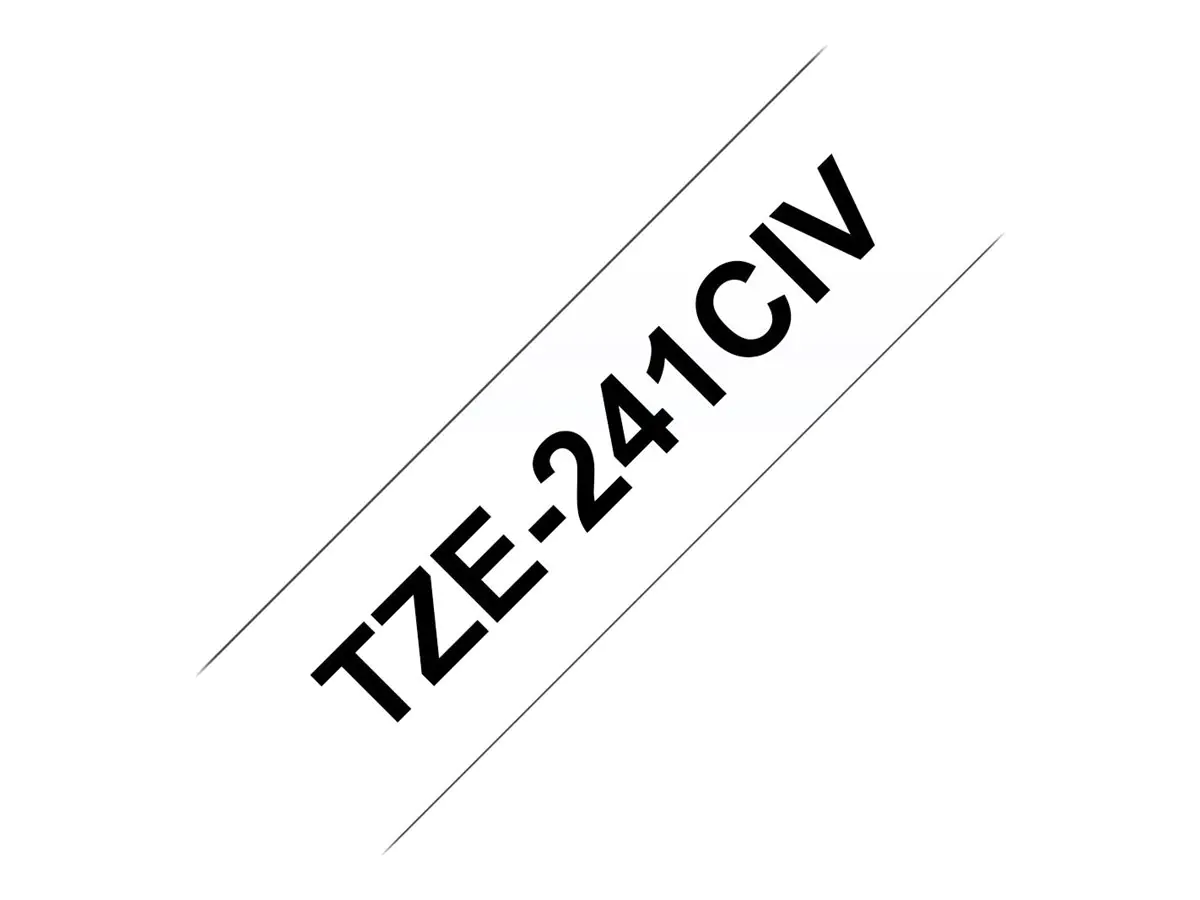 P-touch Schriftbandkassette TZE241CIV sw auf ws