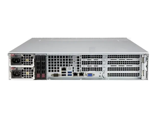 Supermicro UP SuperServer 520P-WTR - Server - Rack-Montage - 2U - 1-Weg - keine CPU - RAM 0 GB - SATA - Hot-Swap 8.9 cm (3.5") Schacht/Schächte - keine HDD - AST2600 - 10 GigE - kein Betriebssystem - Monitor: keiner - Schwarz