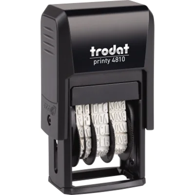 trodat Datumstempel Printy Dater 4810 70381 20x3,8mm grau/schwarz trodat Datumstempel Printy Dater 4810 70381 20x3,8mm grau/schwarz