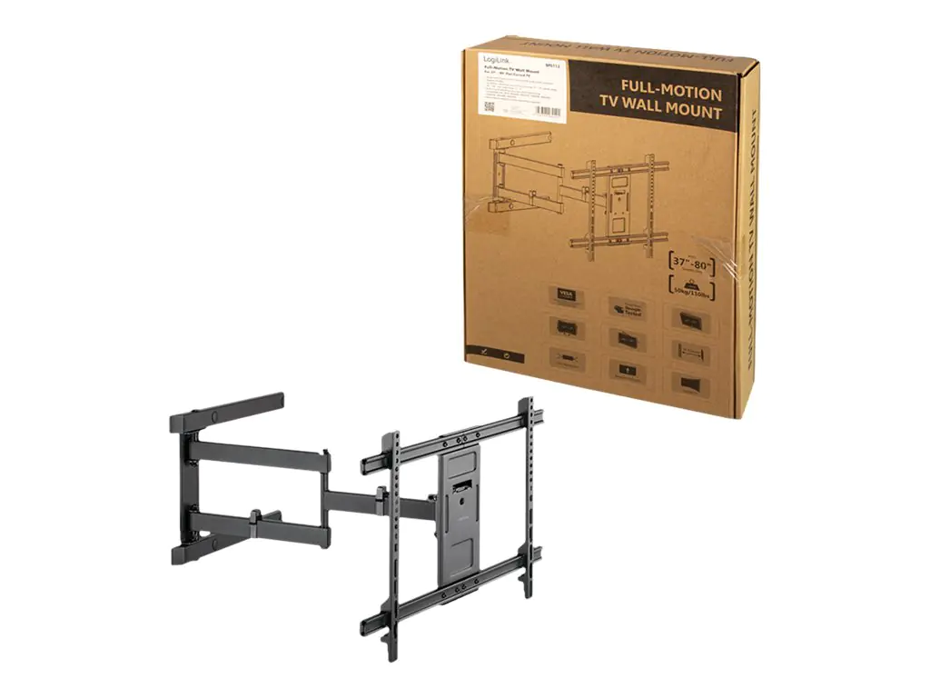 LogiLink Klammer - Voll beweglich - für LCD-TV / gekrümmter LCD-TV - Kunststoff, Stahl, Acrylnitril-Butadien-Styrol (ABS) BP0113