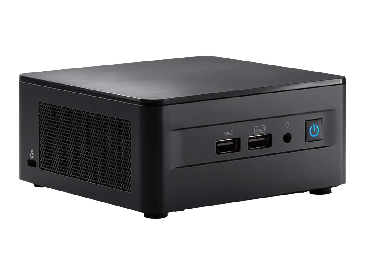 Intel Next Unit of Computing 12 Pro Kit - NUC12WSHi3 - Barebone - hohes Chassis - 1 x Core i3 1220P - RAM 0 GB - UHD Graphics - 1GbE, 2.5GbE, Bluetooth 5.2 - WLAN: 802.11a/b/g/n/ac/ax, Bluetooth 5.2