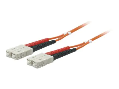 Intellinet Fiber Optic Patch Cable, OM2, SC/SC, 2m, Orange, Duplex, Multimode, 50/125 µm, LSZH, Fibre, Lifetime Warranty, Polybag - Patch-Kabel - SC multi-mode (M) zu SC multi-mode (M) - 2 m - Glasfaser - Duplex - 50/125 Mikrometer - orange