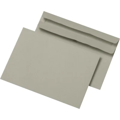 MAILmedia Briefumschlag DIN C6 162 x 114 mm (B x H) ohne Fenster 75g/m² mit Selbstklebung Recyclingpapier grau 1.000 St./Pack. MAILmedia Briefumschlag DIN C6 162 x 114 mm (B x H) ohne Fenster 75g/m² mit Selbstklebung Recyclingpapier grau 1.000 St./Pack.