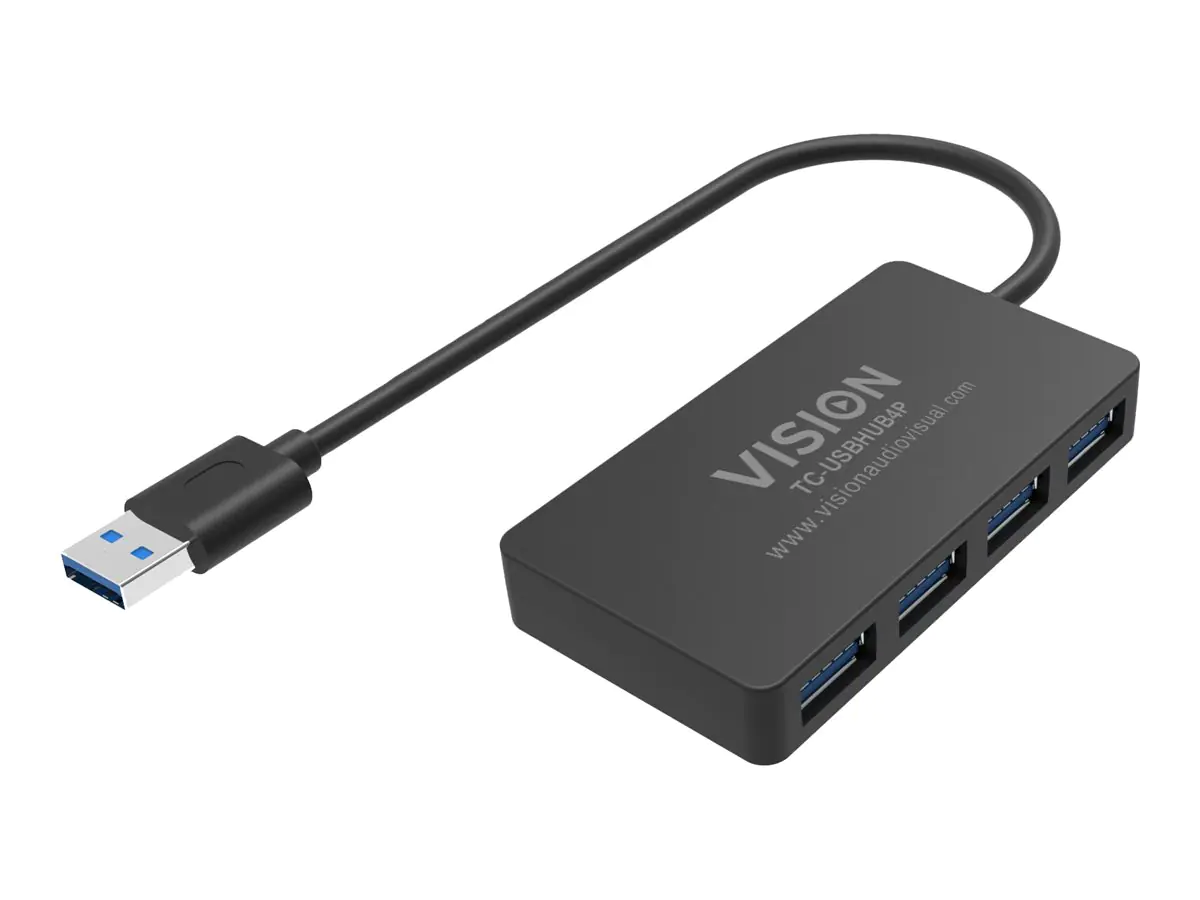 Vision Hub - 4 x SuperSpeed USB 3.0 - Desktop TC-USBHUB4P